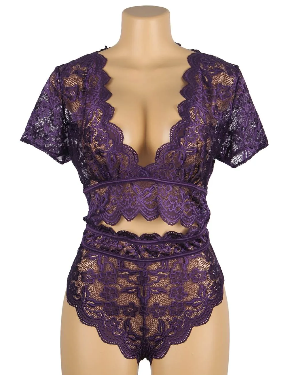 Naughty Sexy Egypt Girls High Waist Full Lace Bra Panty Underwear