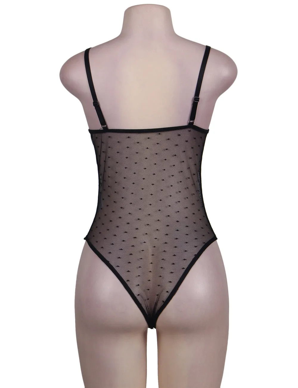 New Halter Teddy With Lace Embroidery