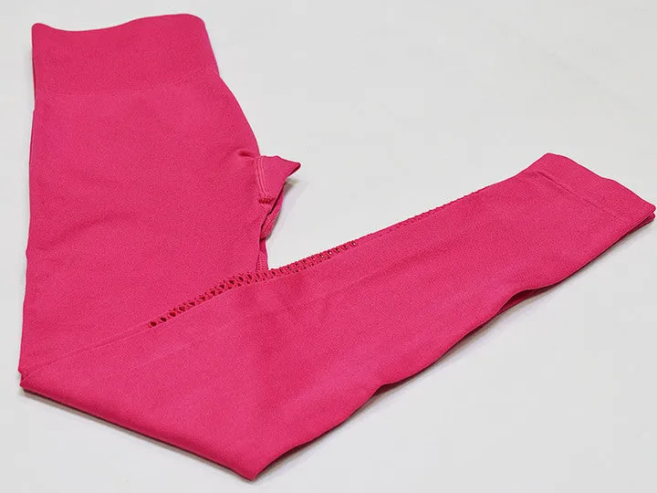 New Seamless Mesh Long Sleeves Gym Sets