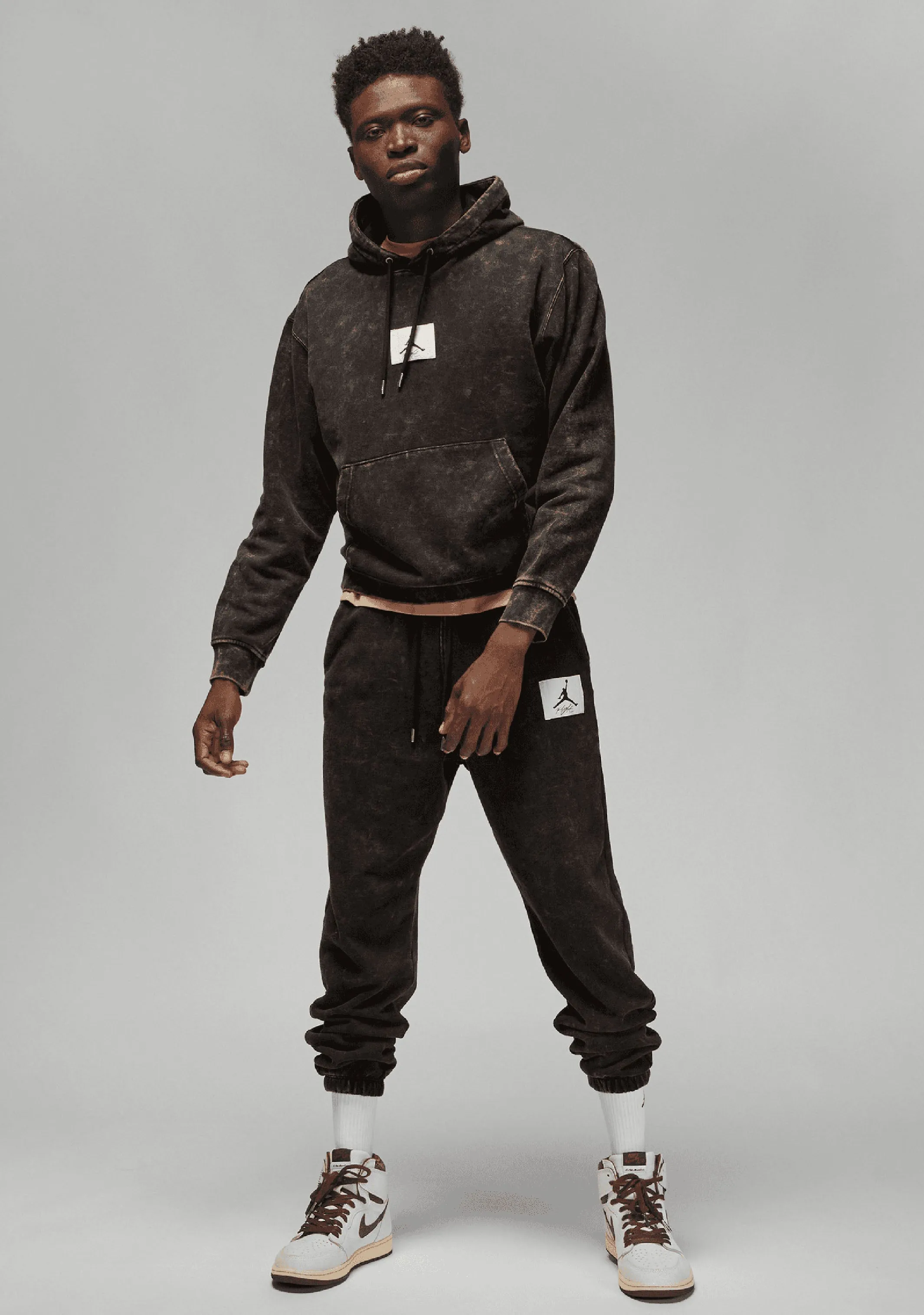 Nike Men's Jordan Flight Fleece Washed Pullover Hoodie