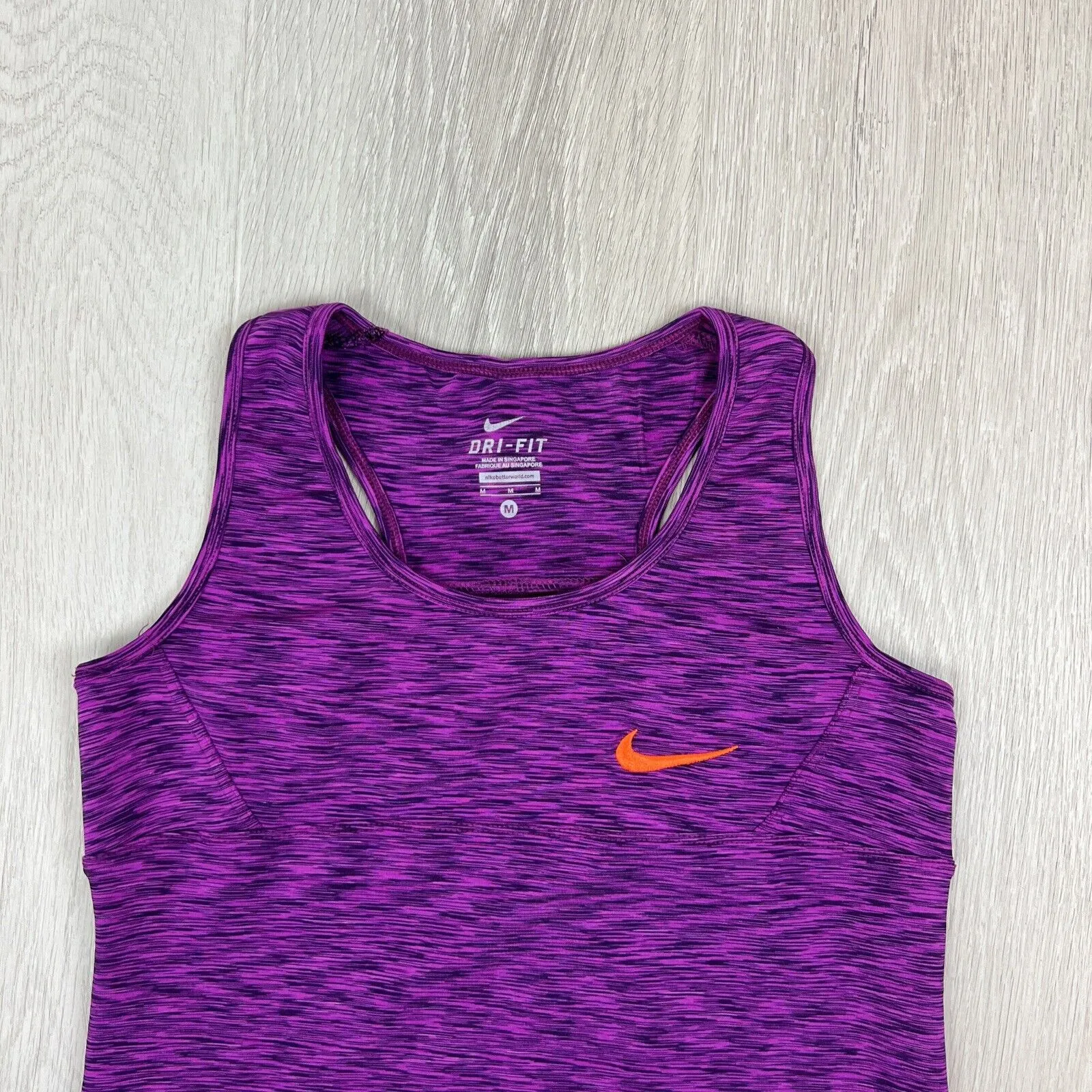 Nike Womens Purple Activewear Tank Top Size Medium (Measures small)