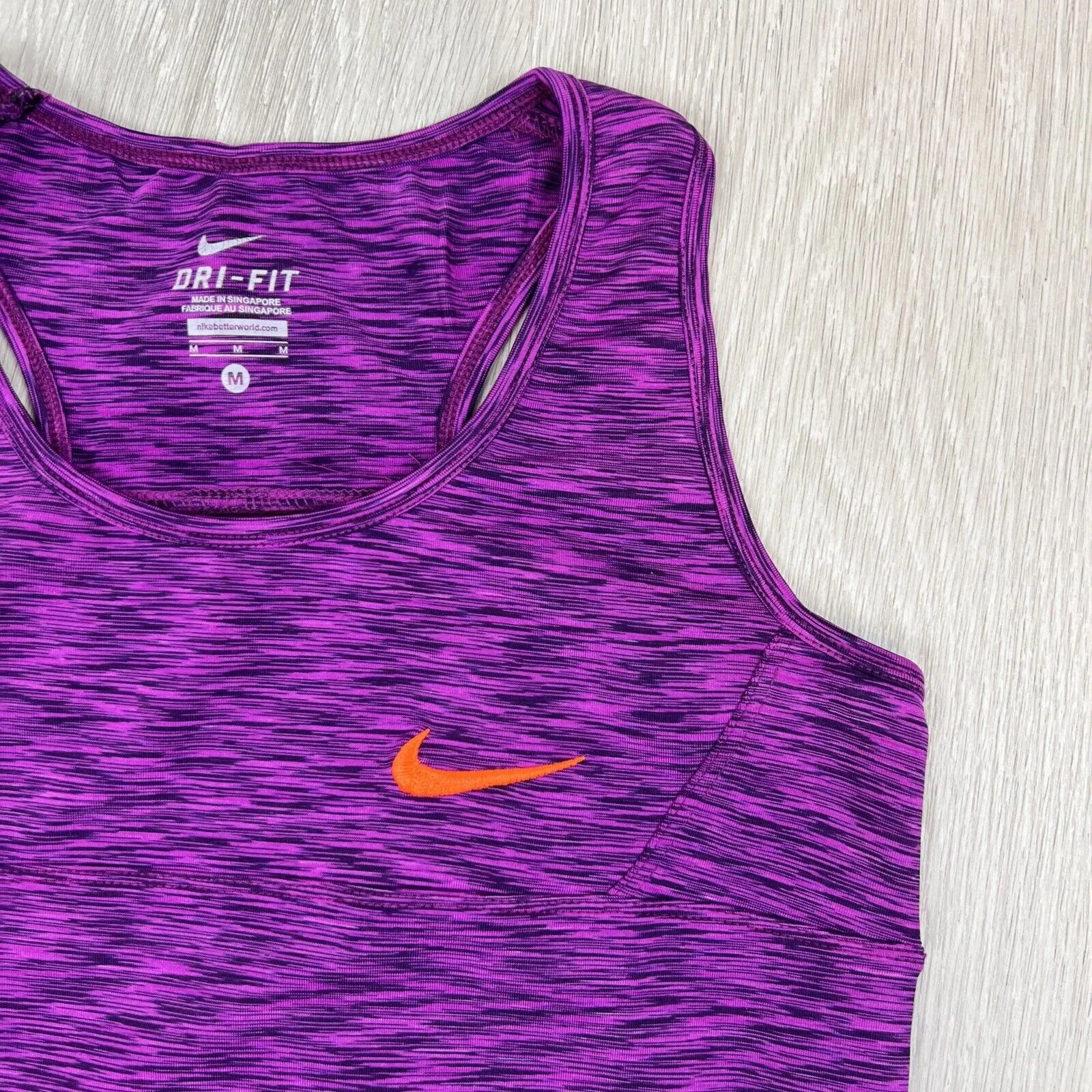 Nike Womens Purple Activewear Tank Top Size Medium (Measures small)