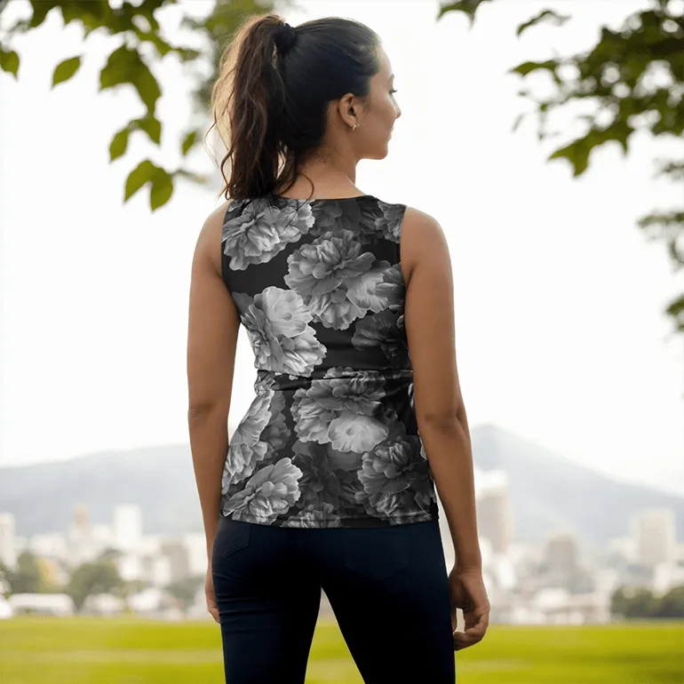 Noir Bloom Tank Top