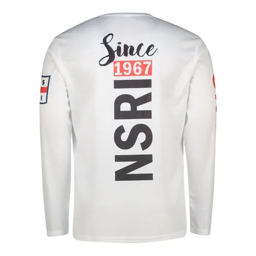NSRI South Africa Boat & Compass Activity Shirt - White Long Sleeve