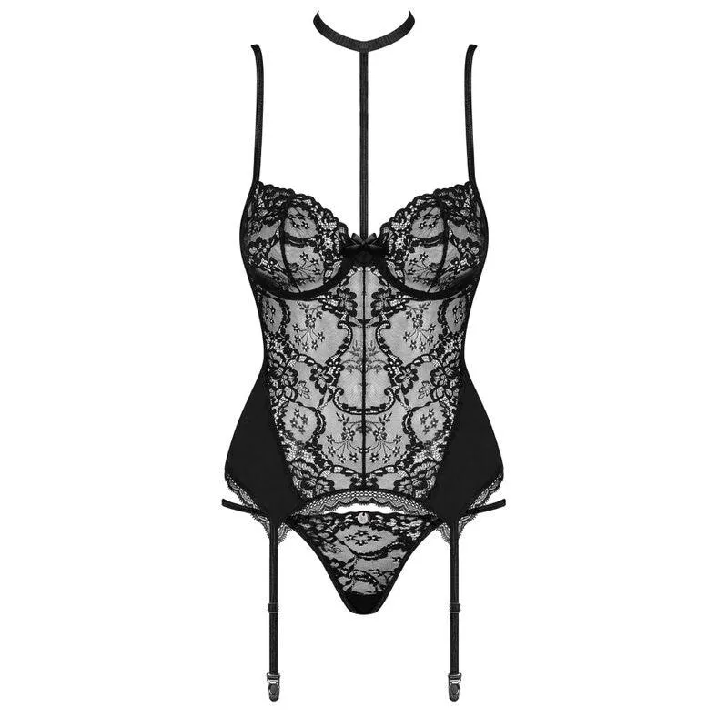 OBSESSIVE - RAQUELIA CORSET AND THONG L/XL