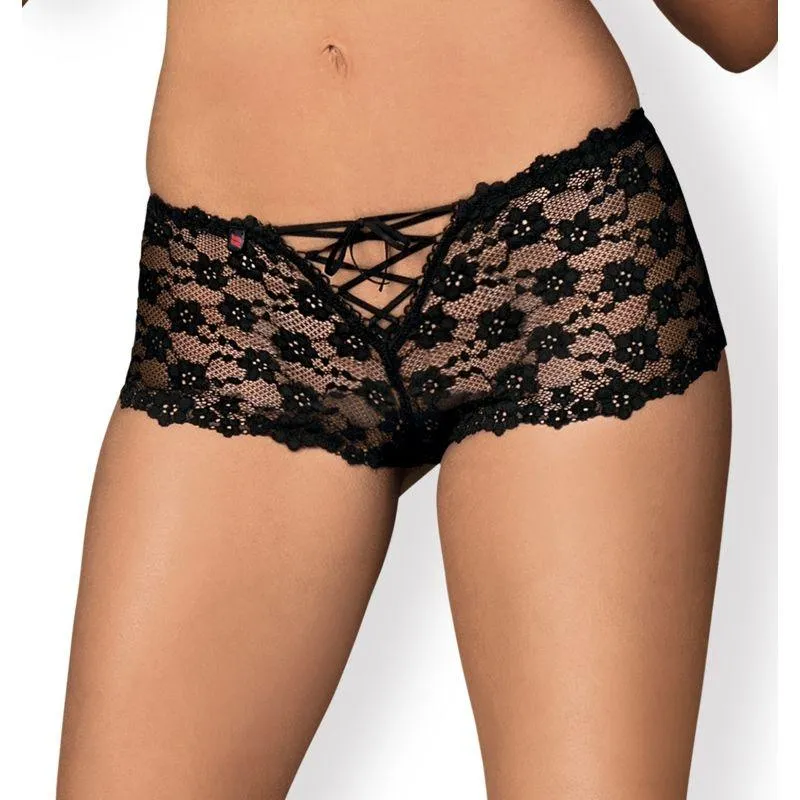 Obsessive - Sexy Lingerie - Letica Shorties - S/M - Black