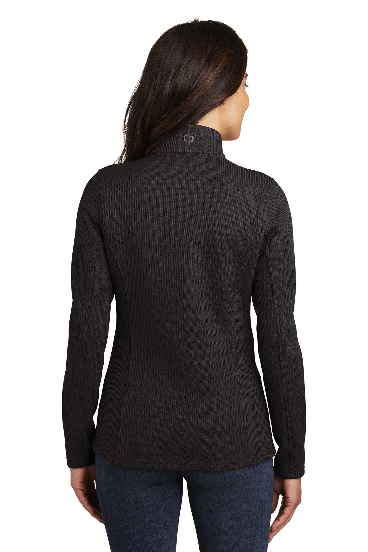 OGIO  Women's Grit Fleece Jacket. LOG727 Blacktop