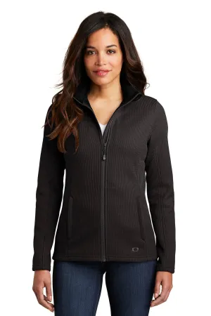 OGIO  Women's Grit Fleece Jacket. LOG727 Blacktop