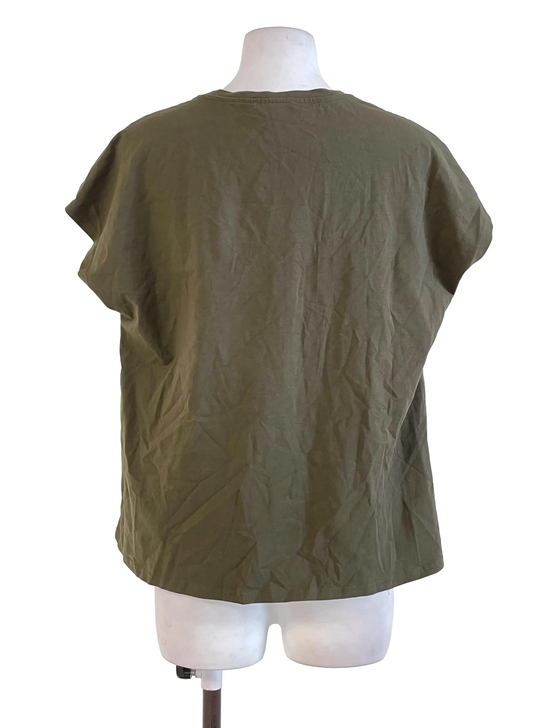 Olive Green Plain Top OSN