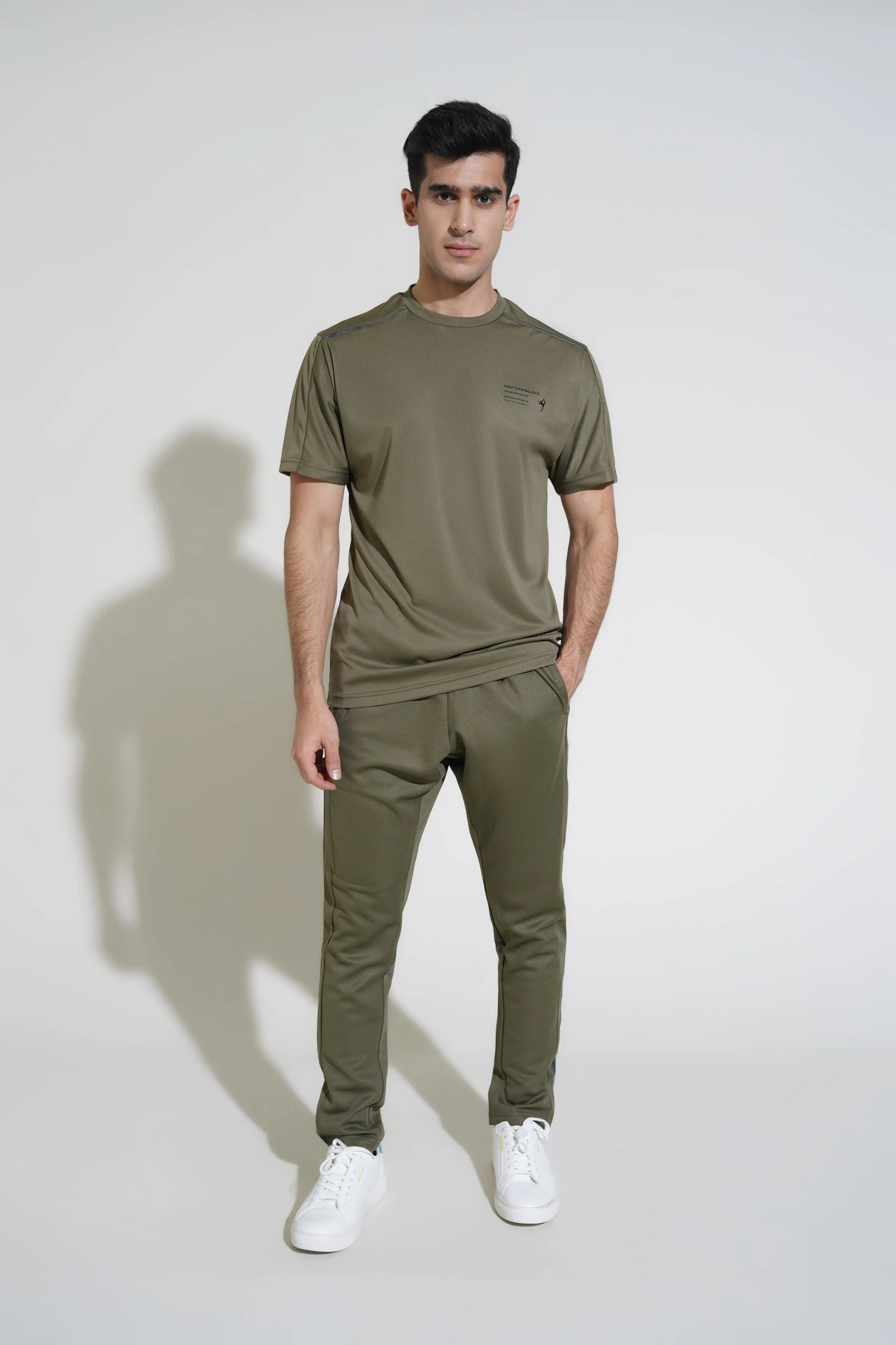Olive Half Sleeve T-Shirt
