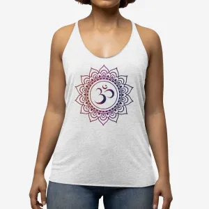 Om Mandala - Women's Triblend Racerback Tank