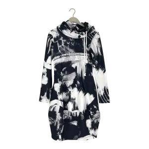 Ommellinen sport sweat dress, black & white | woman S