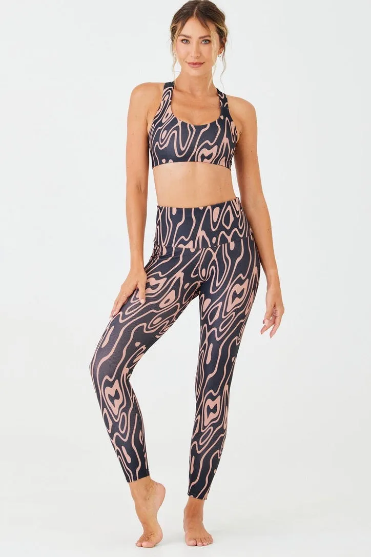 ONZIE High Rise Rib Legging Roads