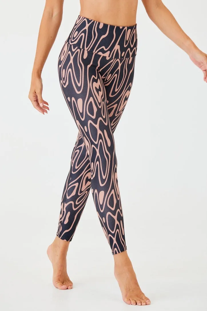 ONZIE High Rise Rib Legging Roads