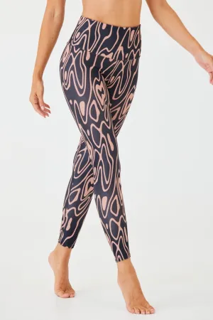 ONZIE High Rise Rib Legging Roads
