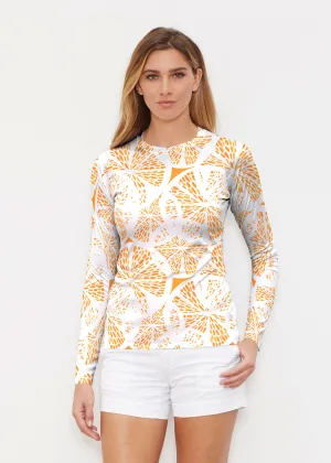 Orange Citrus (7862) ~ Long Sleeve Rash Guard