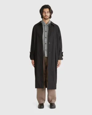 Paneled Cotton Trench Coat