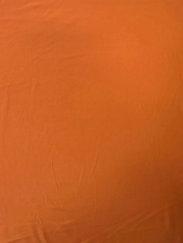 Papaya Solid Activewear Jersey Knit Fabric