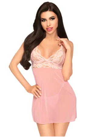 Penthouse Bedtime Story Mini Dress Rose