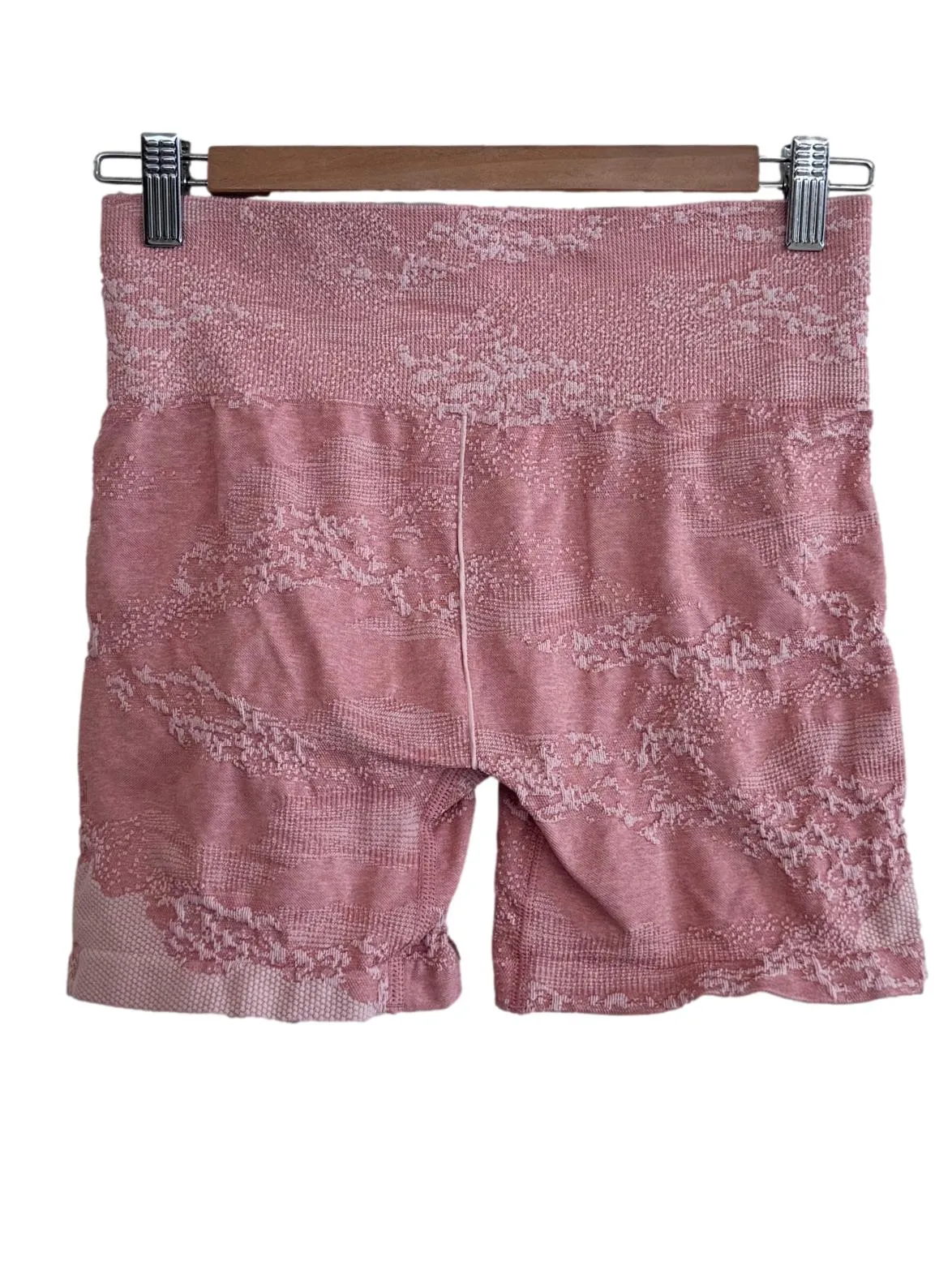 Pink Textured Short Tights