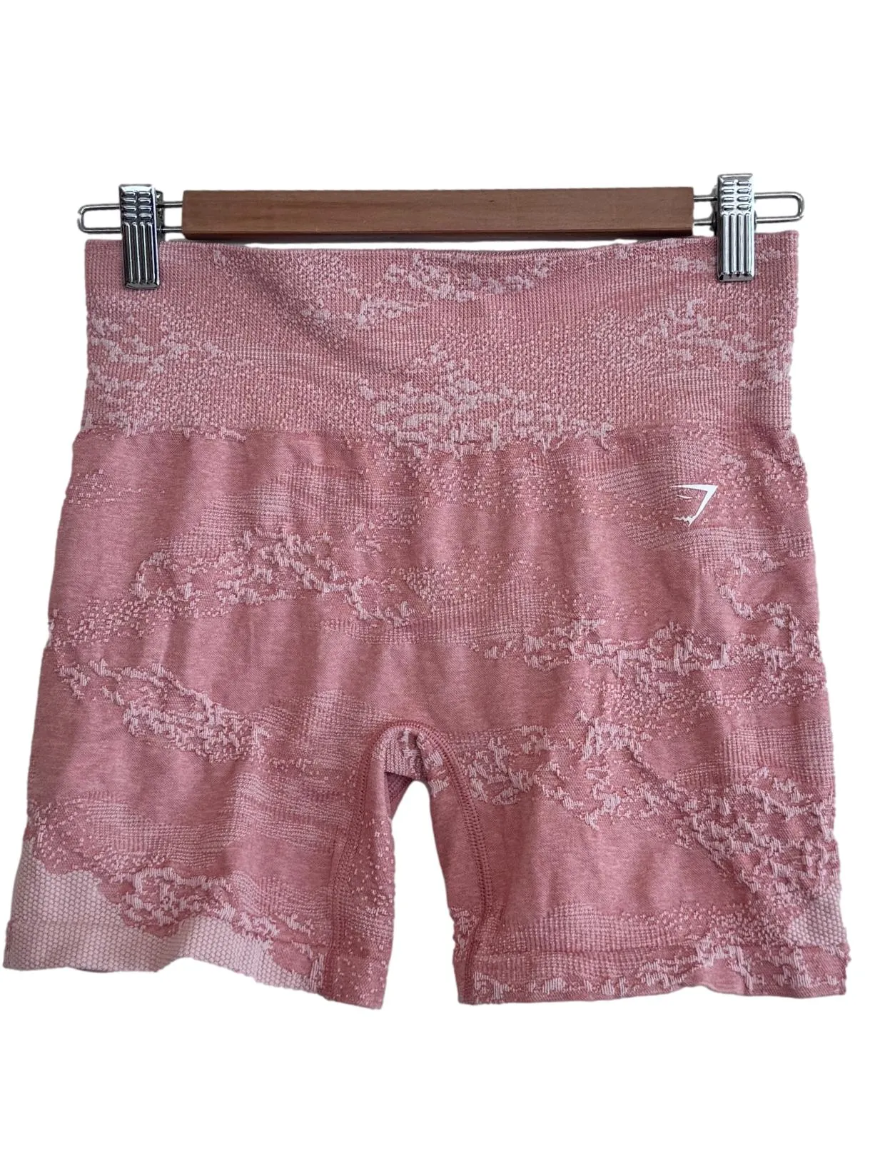Pink Textured Short Tights