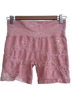 Pink Textured Short Tights