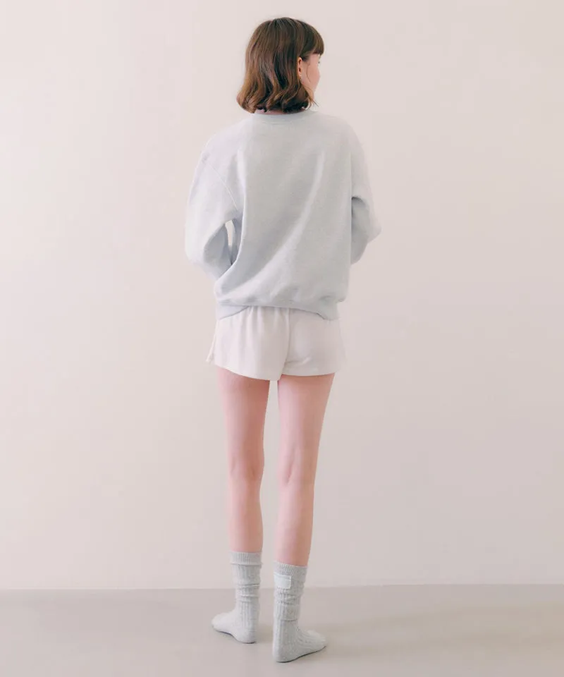 PIV'VEE Good Luck Sweatshirt - Snow Grey