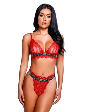 Playboy Starlet 2-Piece-Set - Red PBLI118