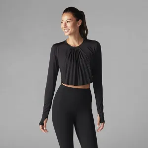 Pleated Long Sleeve Top
