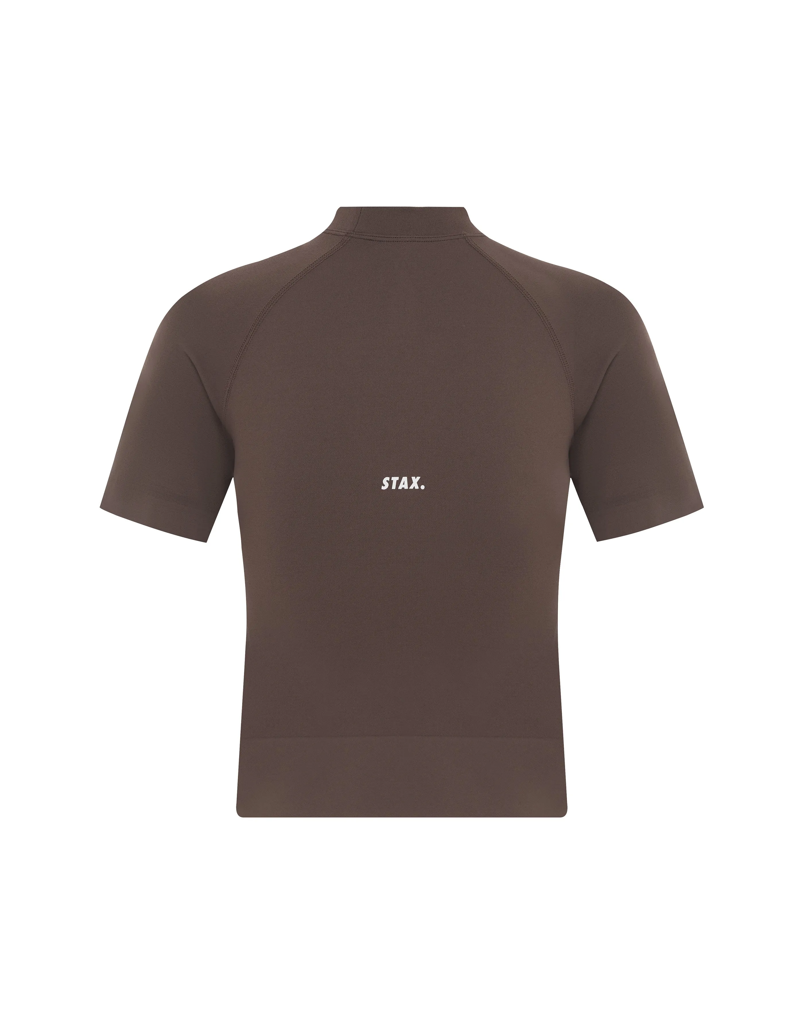 Premium Seamless High Neck Tee - Cedar