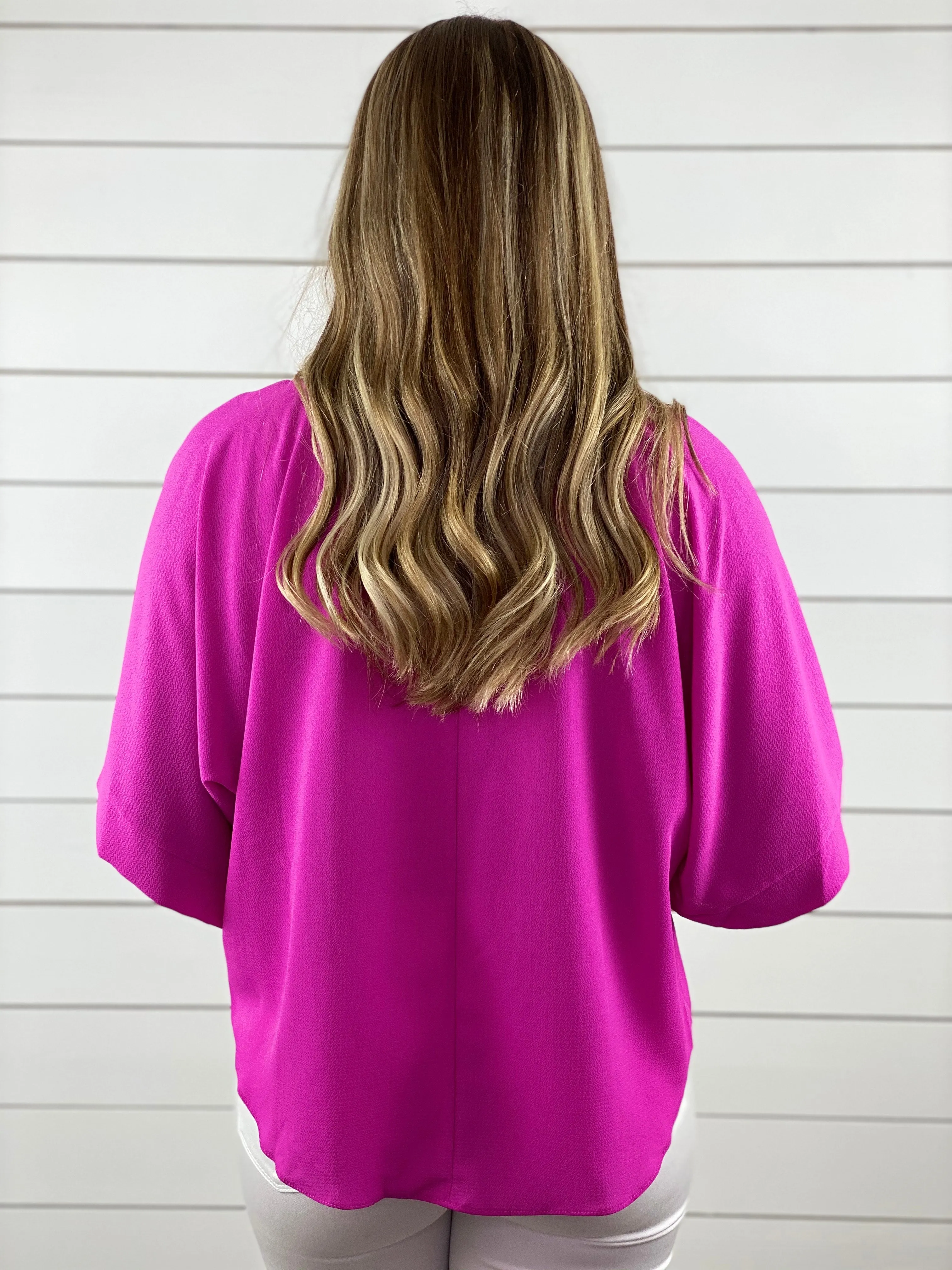 Pretty in Pink Side Tie Top