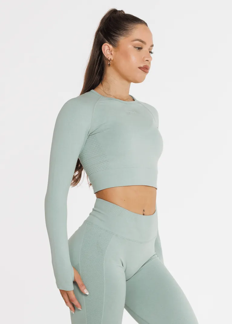 Prime Seamless Long Sleeve - Pistachio