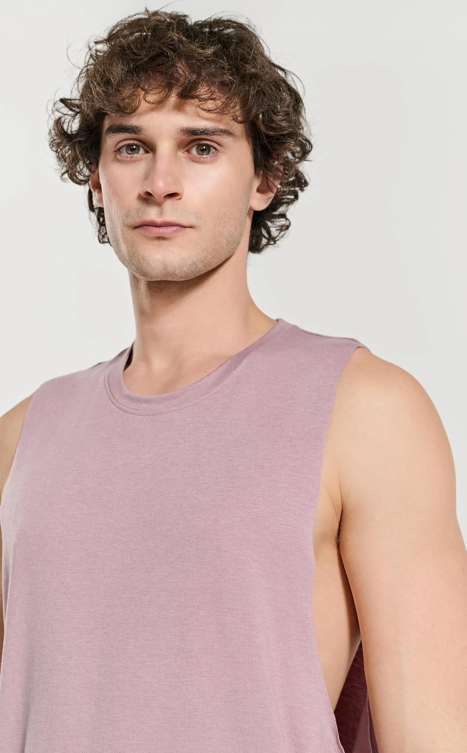 Project Titan Men's Workout Drop Arm Tank Top Cut Off Sleeveless Gym Shirts