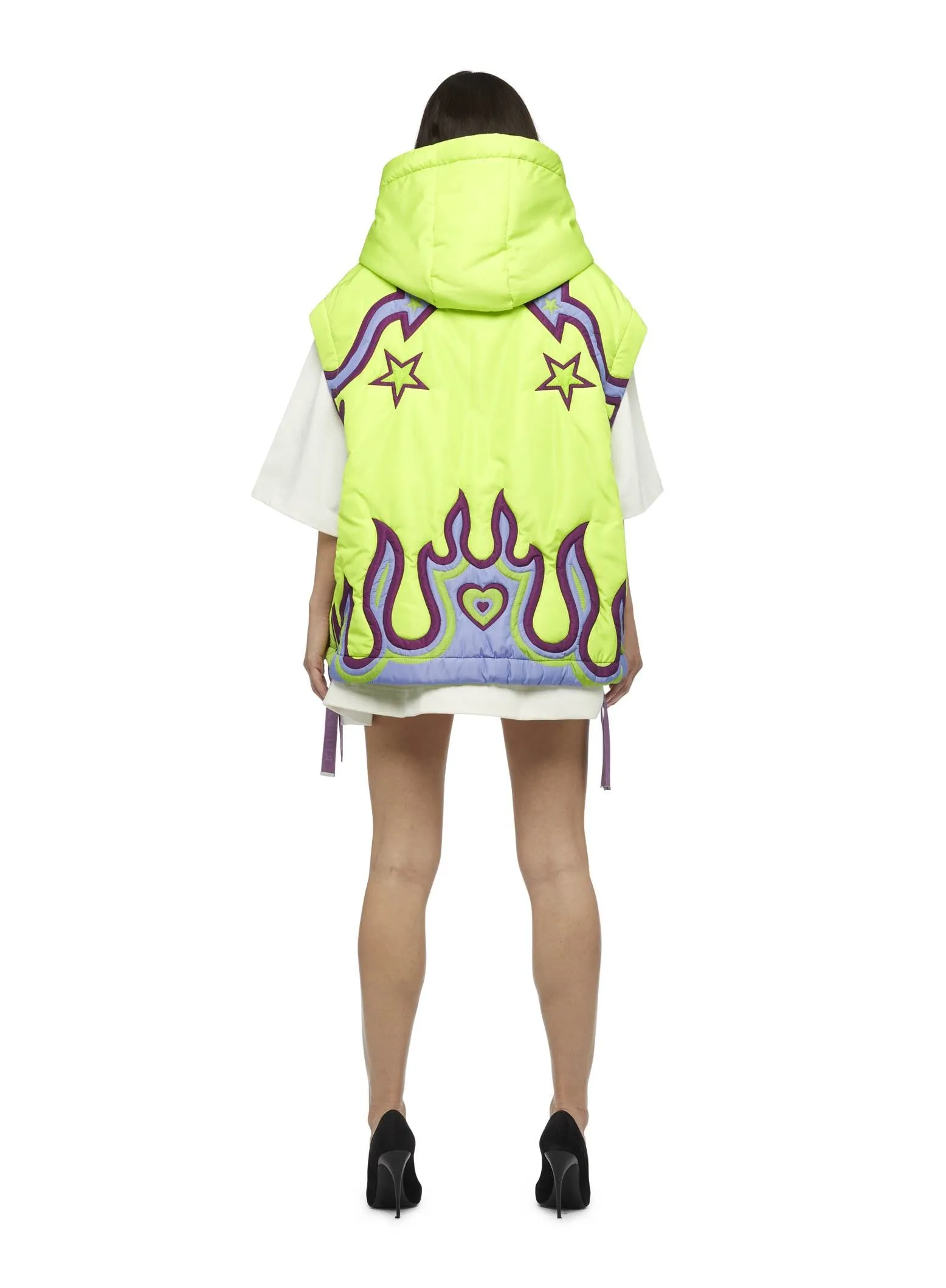 PUFF VEST WINDBREAKER TEXAS PRINTED