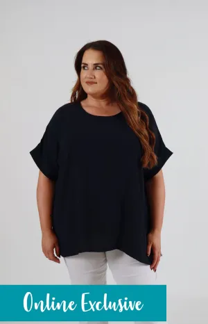 Rachel Blouse in Navy
