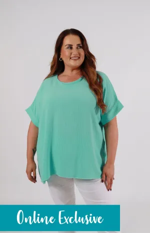 Rachel Blouse in Turquoise
