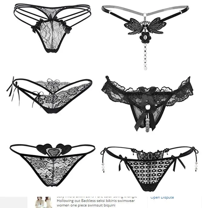 Racy and Lacey Lingerie Thong Bottoms