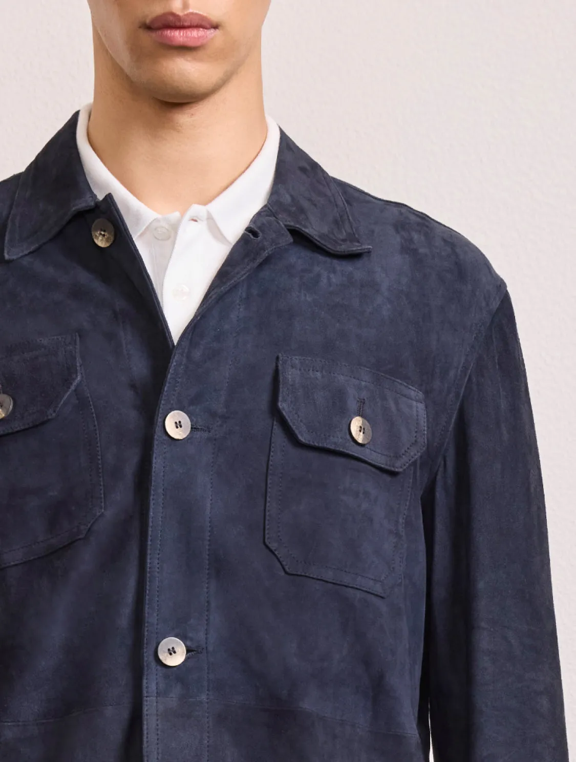 RAVI SUEDE OVERSHIRT