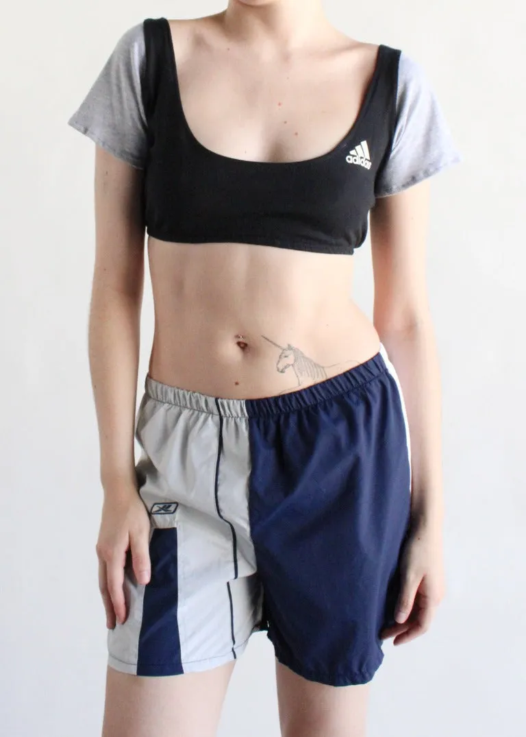 RCYCLD Two Tone Branded Crop Top