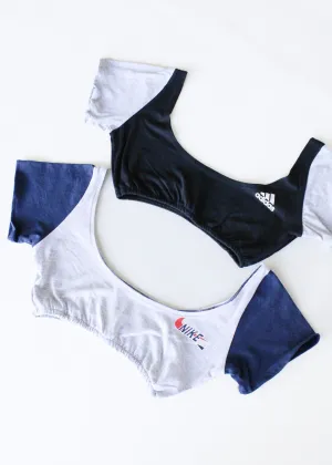 RCYCLD Two Tone Branded Crop Top