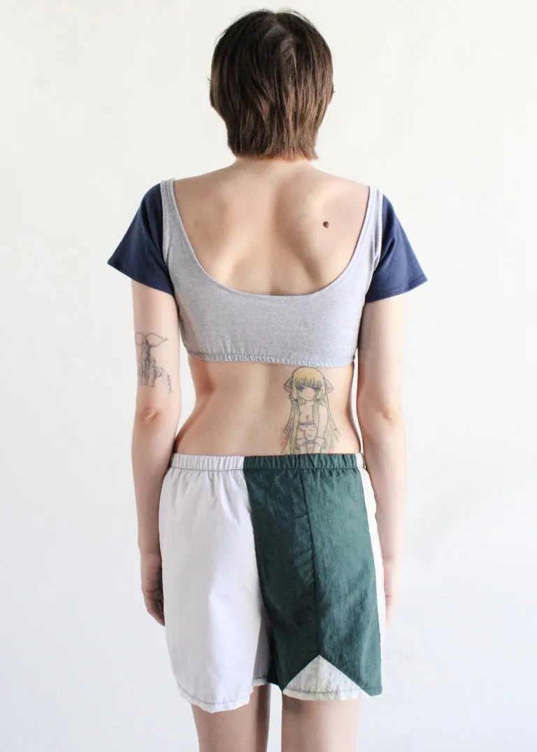 RCYCLD Two Tone Branded Crop Top