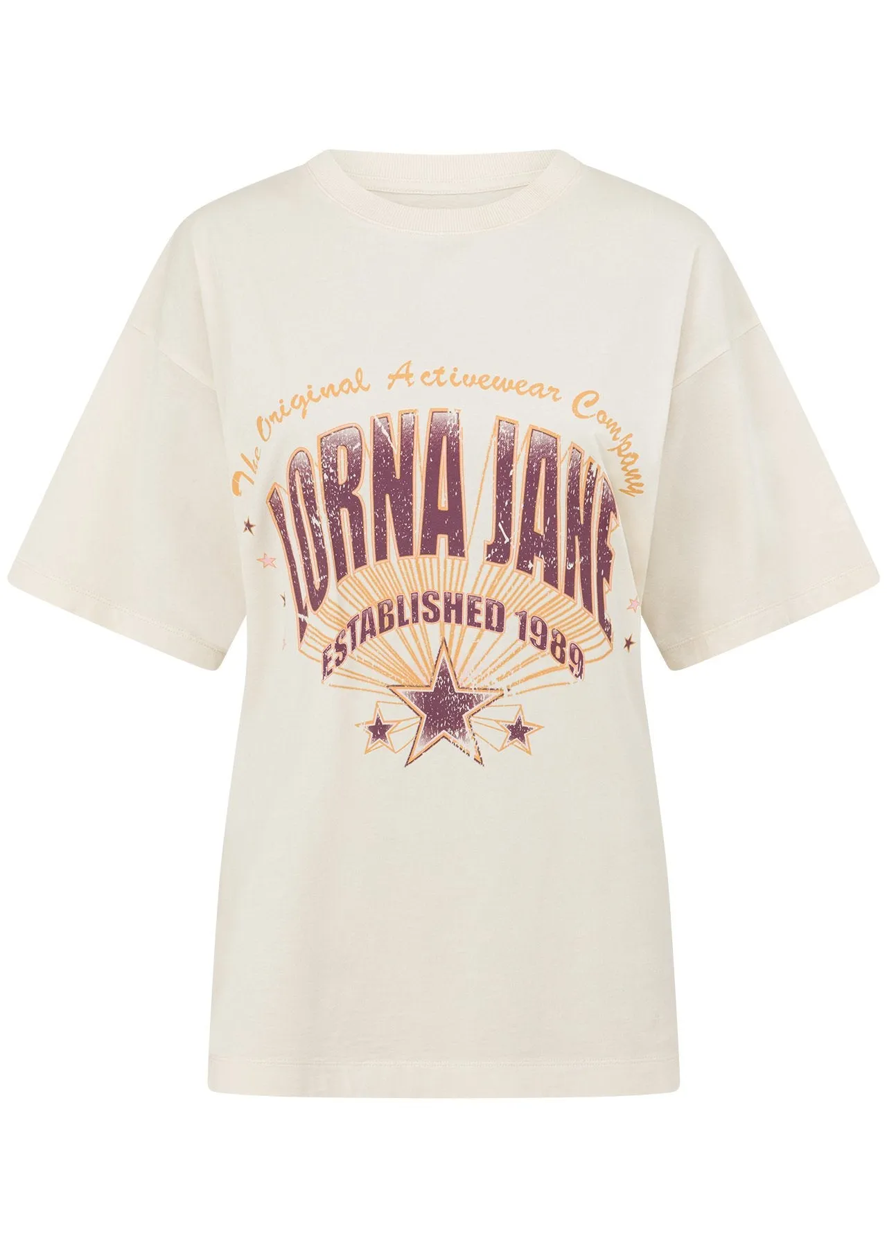 Reach For The Stars Boyfriend Tee | Washed Cream