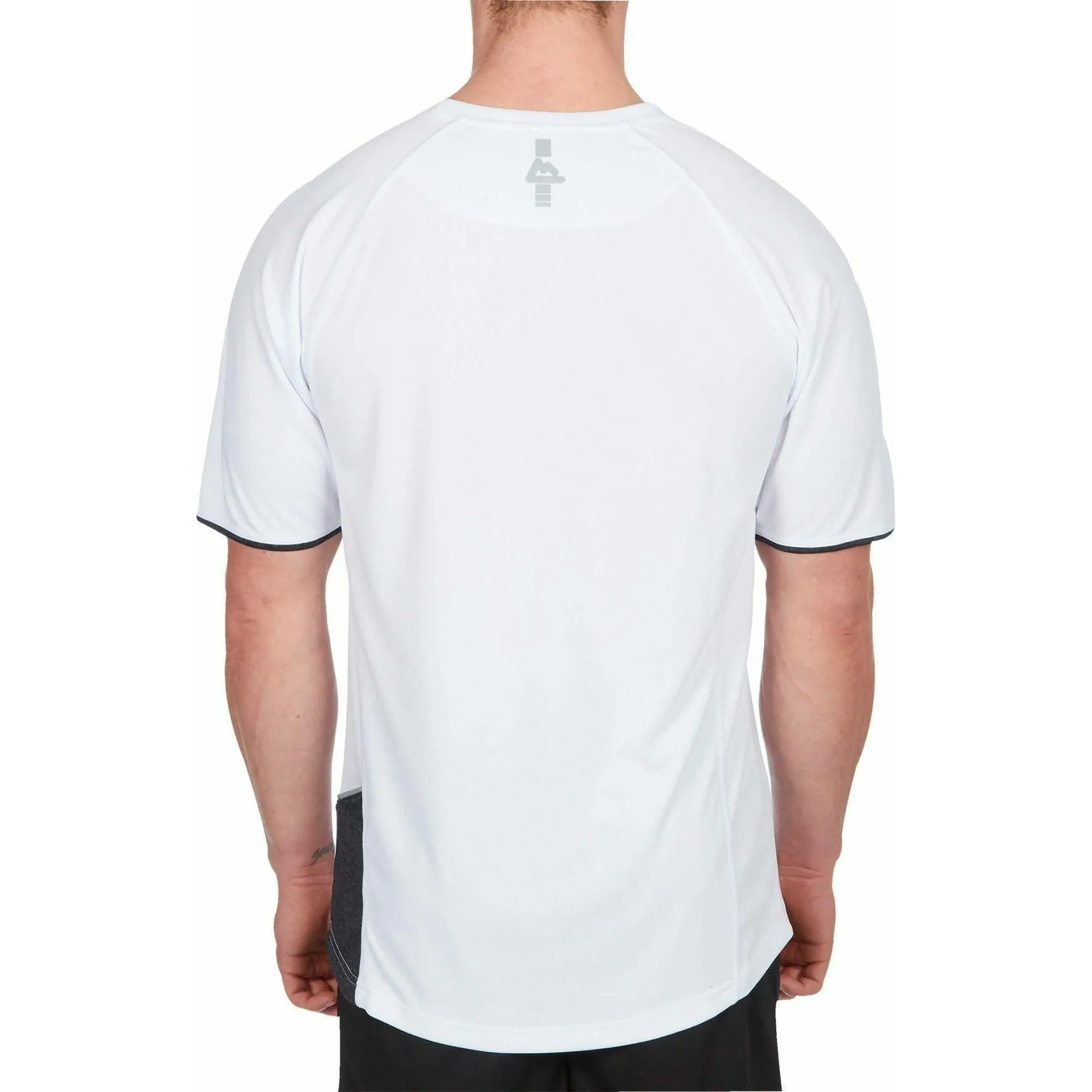 Red Tag Activewear Short Sleeve Mens Running Top - White
