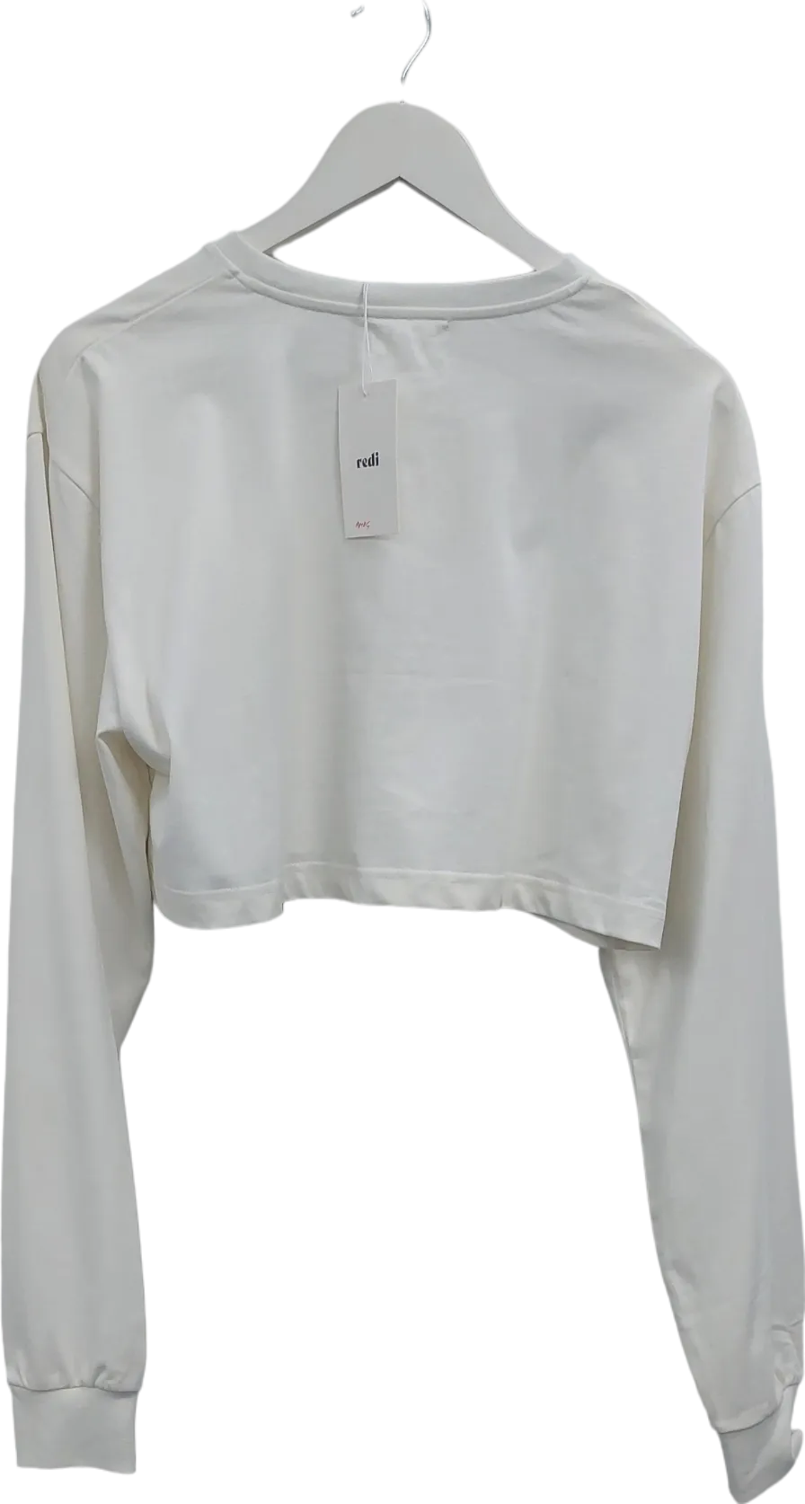 Redi Cream Long Sleeve Crop Jumper UK S/M