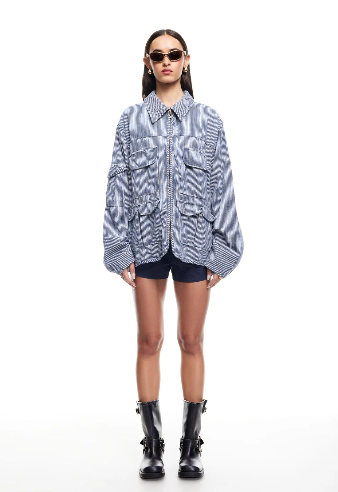 RENACIDA JACKET - DENIM STRIPE