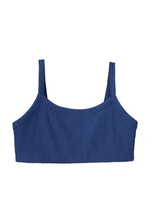 Ribbed 2.0 Bralette- Navy