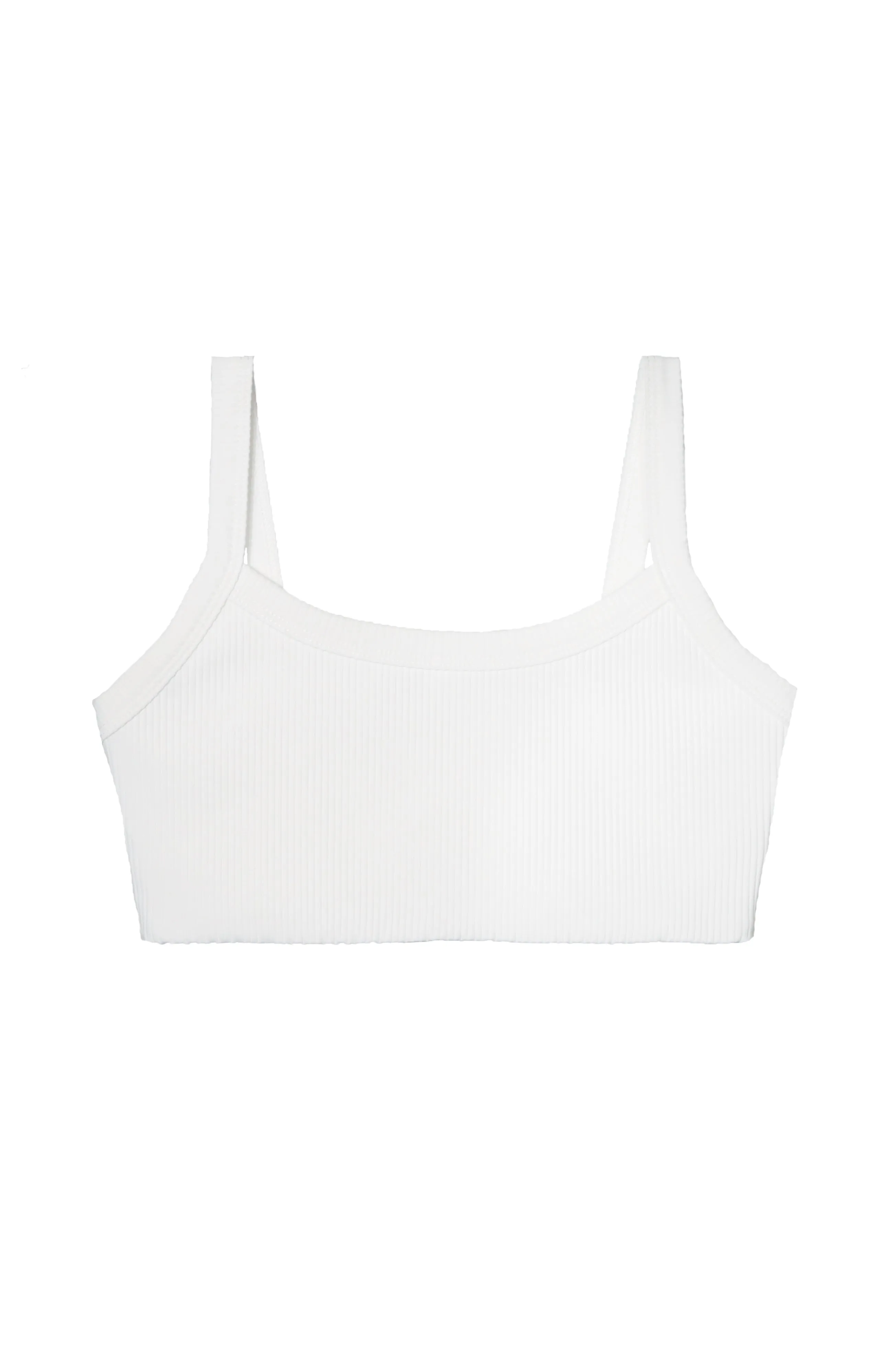 Ribbed 2.0 Bralette- White