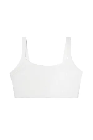Ribbed 2.0 Bralette- White