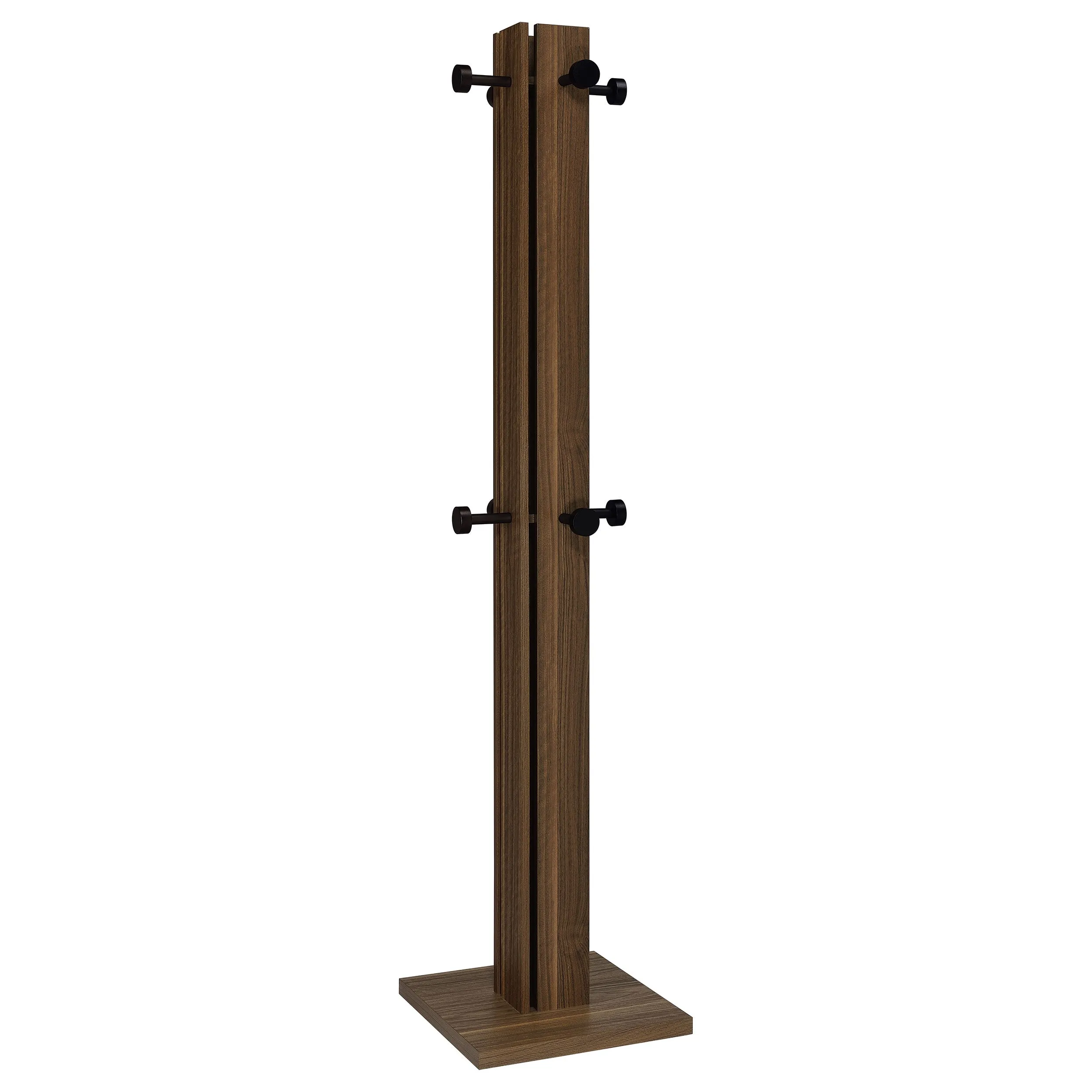 Rikkie Engineered Wood Coat Rack Walnut