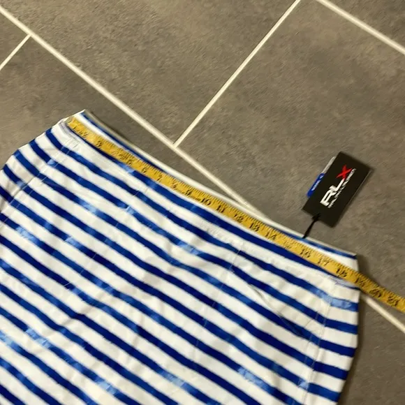 RLX Ralph Lauren Golf Watercolor Stripe Aim Stretch 17&quot; Skort size XL